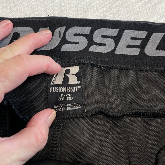 Men’s Russell Fusion Knit Black Drawstring Sweatpants Size Small (28-30) - Picture 6 of 7